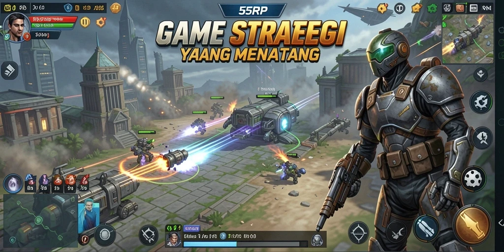 Tangkapan layar utama dari gameplay menarik di 55RP.