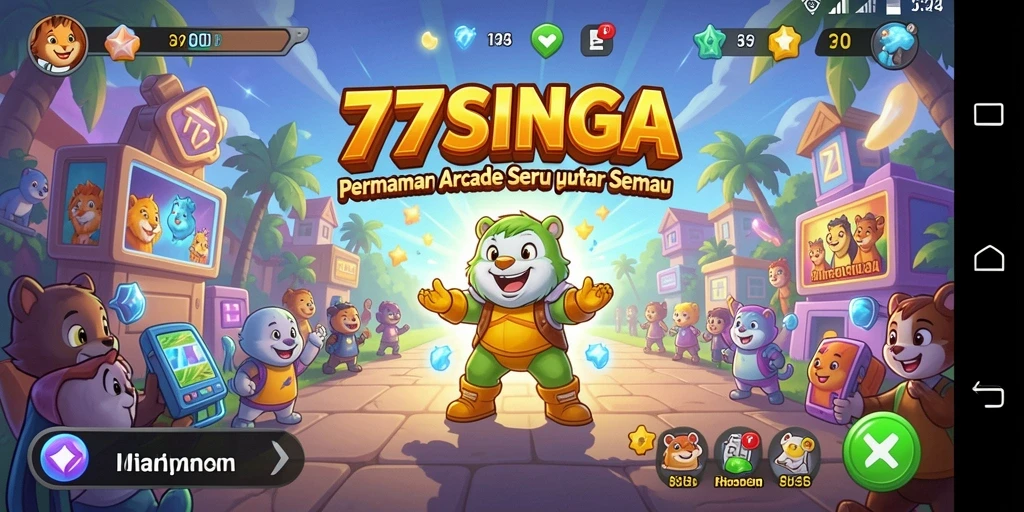 Gameplay seru 77SINGA dengan tantangan menarik.