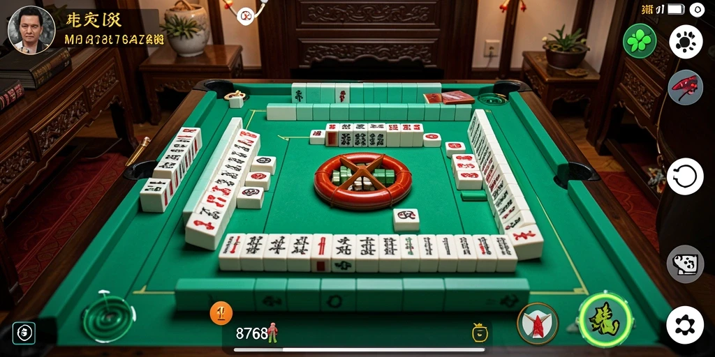 Screenshot gameplay <strong>8768</strong> menampilkan keseruan permainan Mahjong.