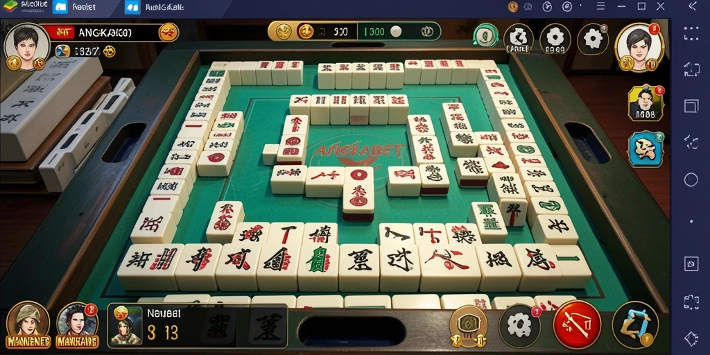 Screenshot gameplay ANGKABET yang menunjukkan tantangan Mahjong yang menarik.