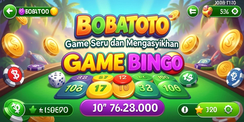Gambaran gameplay seru dalam aplikasi Bingo BOBATOTO.
