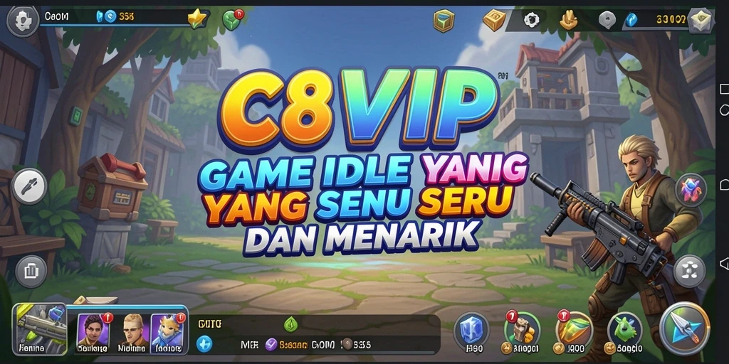 Screenshot C8VIP menampilkan gameplay santai dan menarik dalam manajemen idle.