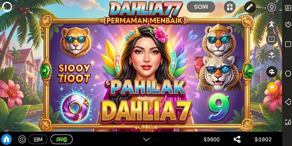 Tampilan gameplay menawan di DAHLIA77 dengan berbagai tema slot.