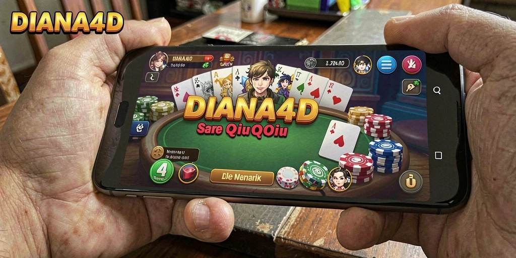 Tampilan gameplay seru perdana DIANA4D QiuQiu.