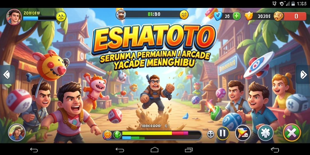 Tampilan menarik dari gameplay ESHATOTO yang seru dan menantang.