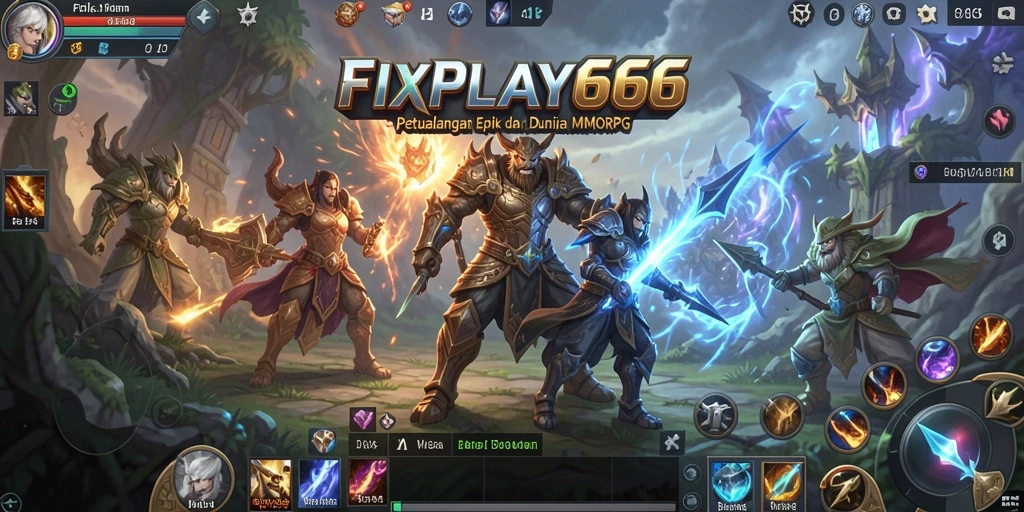 Tangkapan layar gameplay FIXPLAY666 yang menampilkan pertempuran seru dan pemandangan indah.