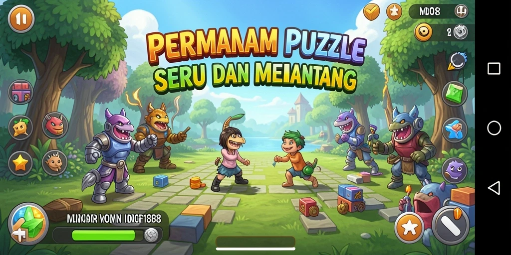 Tampilan gameplay MDG188 yang menarik dan penuh warna.