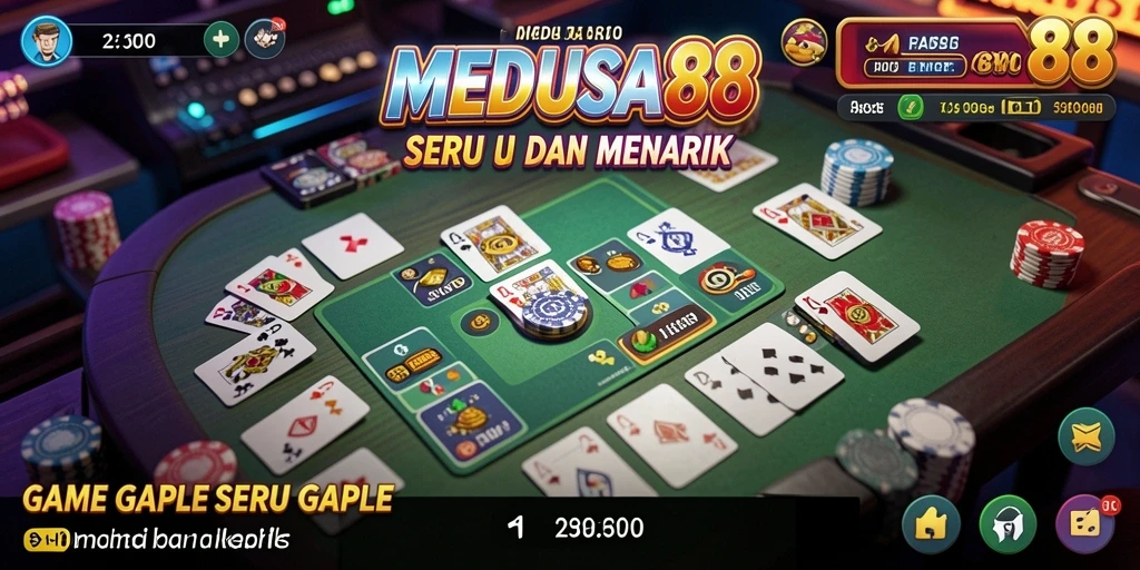 Gameplay seru dan interaktif dari MEDUSA88 dalam bermain Gaple.