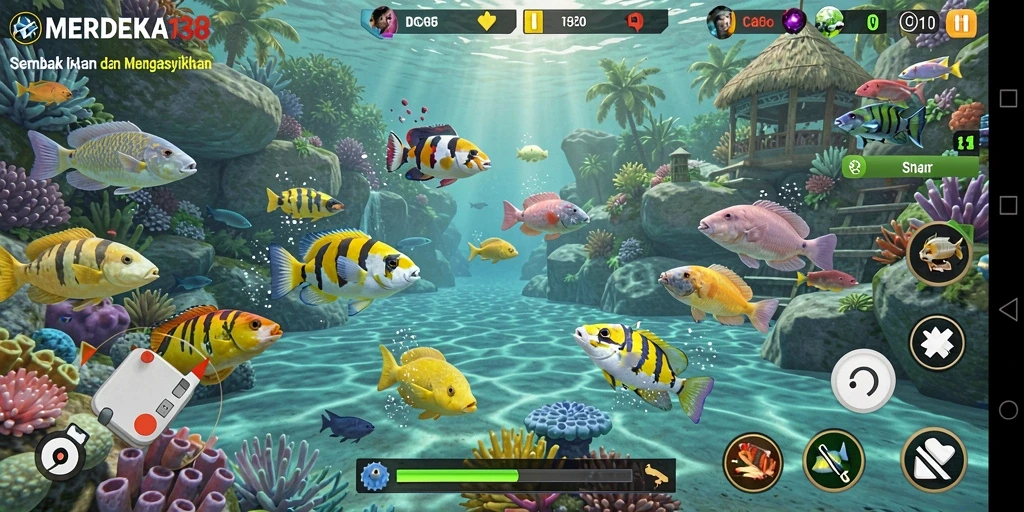Tangkapan ikan yang menakjubkan dalam gameplay MERDEKA138.
