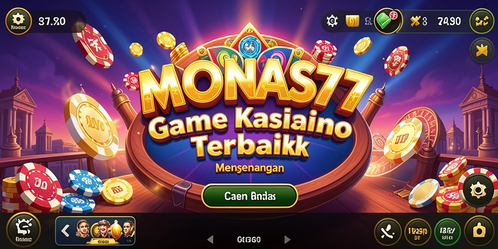 Tampilan gameplay menarik di MONAS77 dengan berbagai pilihan permainan Kasino.