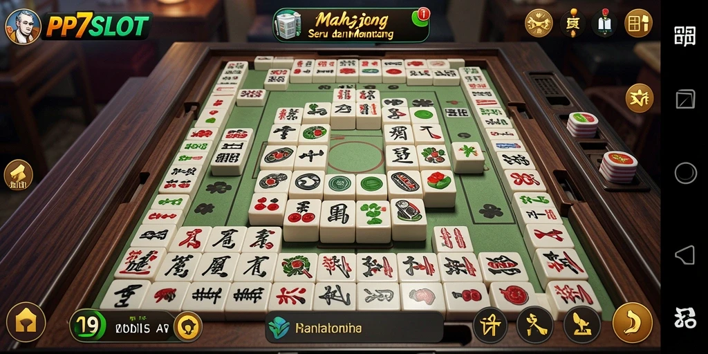 Tampilan gameplay PP7SLOT yang menarik dan penuh tantangan Mahjong.