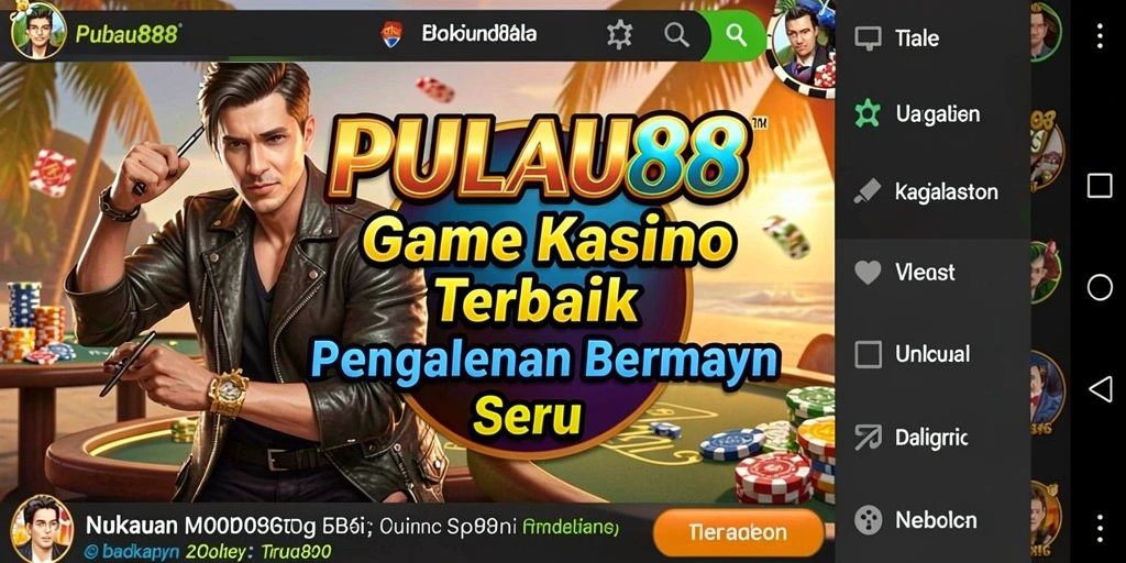 Tampilan gameplay seru di PULAU88 menunjukkan keseruan Kasino.
