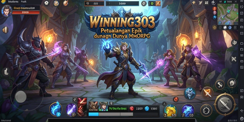 Screenshot menampilkan aksi seru dan grafis memukau di game MMORPG.