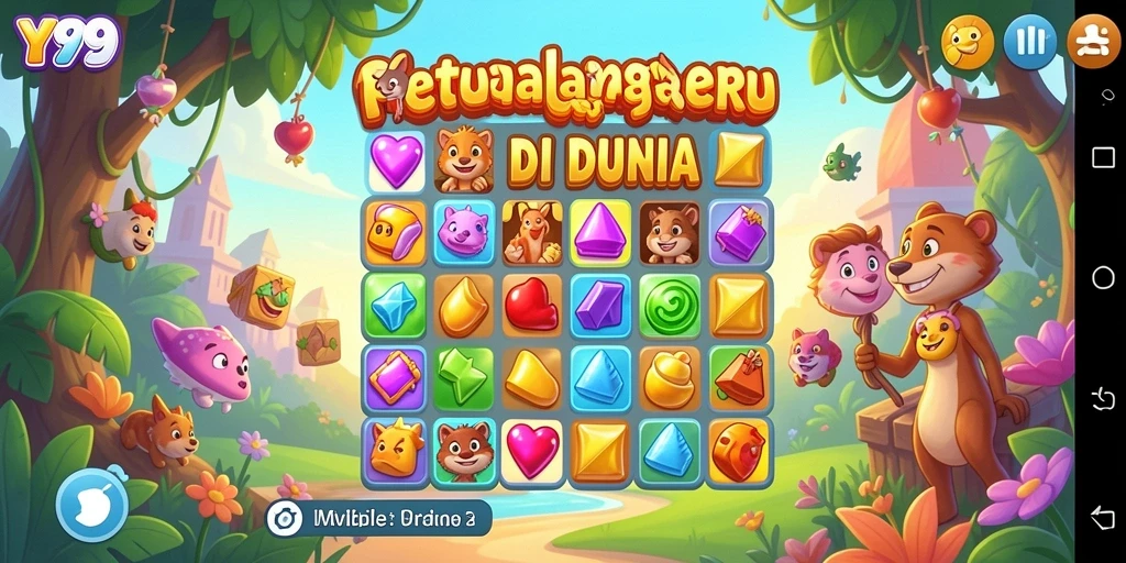 Tampilan gameplay Y89 yang menarik di dunia Match-3.