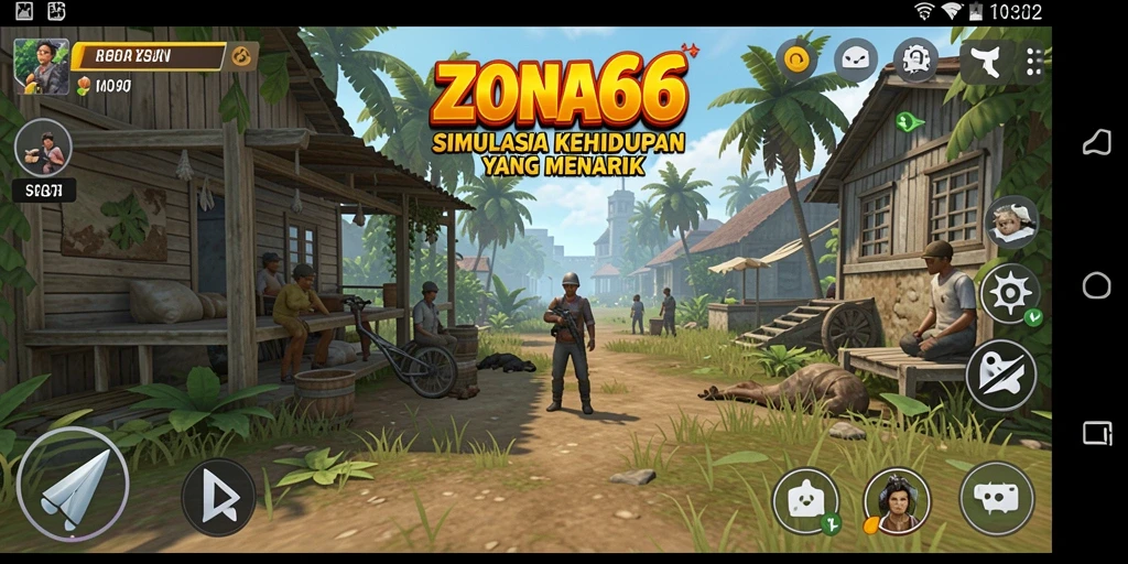 Tampilan gameplay ZONA66 yang menarik dan interaktif.