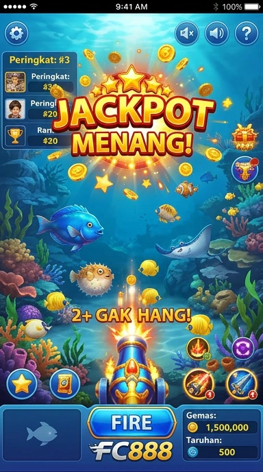 Menu bantuan pengguna di aplikasi fc888.